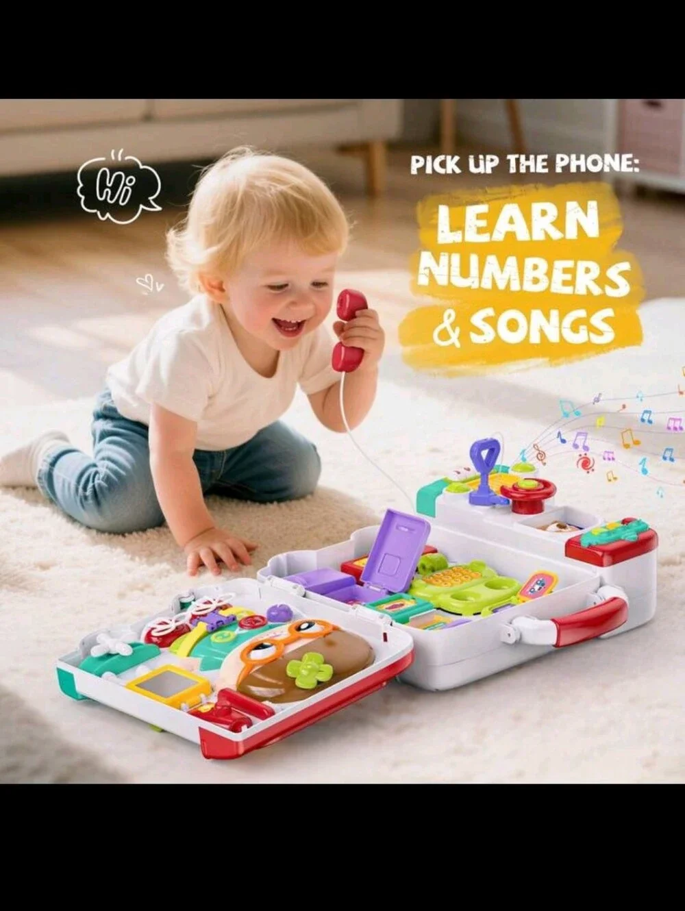 54-IN-1 Montessori  Toys For Toddler , Educational Sensory Board BILINGUAL LEARN